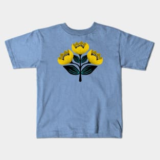 Bright yellow tulips Kids T-Shirt